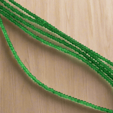 1 Strings Glass Round Beads 2.5mm Green