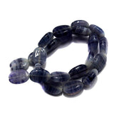 1 string of Glass Oval Beads Double Tone 20x12mm