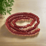 4mm 5 strings Glass Tyre Beads Red