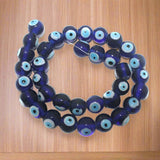 2 Strings, Glass Evil Eye Beads