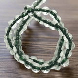 5 strings Glass Round Beads Inside Green 8mm