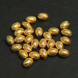 8x6mm Brass Oval Golden Beads