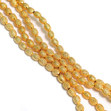 100 Pcs 8x6mm Brass Oval Golden Beads