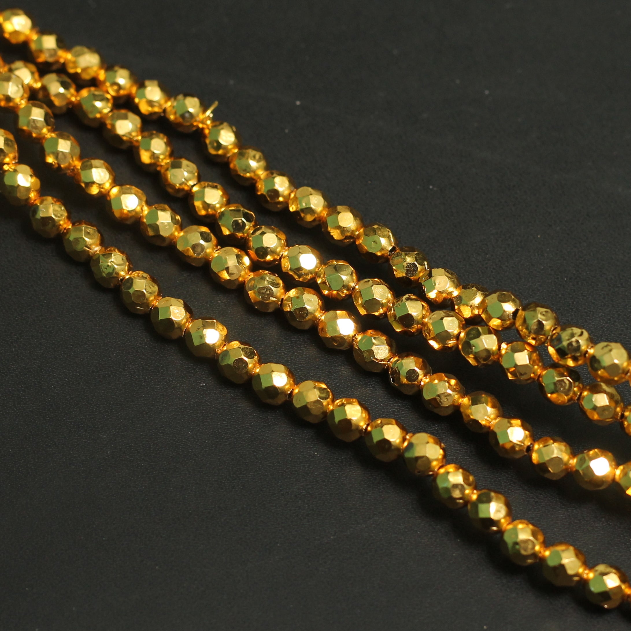 Cat eye Glass Beads 8mm Round Beads for Jewelry Making Yellow 50+ pcs