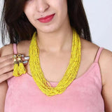 Glass Seed Beads Beaded Multilayer Necklace Set