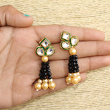 Glass Crystal Beaded Kundan Choker Set