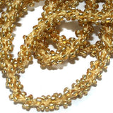 1 Mtr Silver Line Seed Bead Beaded String For Necklace