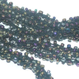 1 Mtr Metallic Seed Bead Beaded String For Necklace