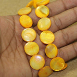 18mm Disc Shell Beads 1 String