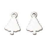 14.5x9.5mm Laser Cut Tree Stainless Steel Charms