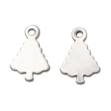 14.5x9.5mm Laser Cut Tree Stainless Steel Charms