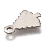 14.5x9.5mm Laser Cut Tree Stainless Steel Charms