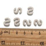 11.5x8.5mm Stainless Steel Letter S Charms