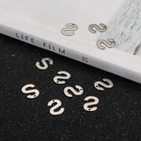 11.5x8.5mm Stainless Steel Letter S Charms