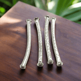 4 Pcs, 52mm German Silver Pipe/Hollow Pipe