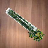 4mm Trans and Opaque Glass Crystal Beads Tube For Jewellery Making