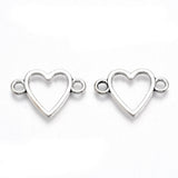 16x23mm Alloy Links Heart Connector