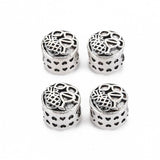 11mm Alloy Flat Round European Beads Settings for Enamel