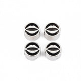 11x6.5mm Alloy European Flat Round Beads