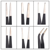 6 Pcs Set Iron Beading Tweezers Sets Black