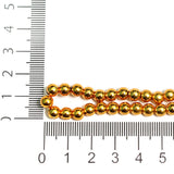 6mm Brass Round Gold Beads