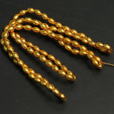 5mm Brass Oval Golden Beads