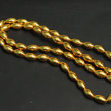 14x8mm Brass Oval Kolhapuri Gold Beads