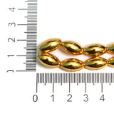 14x8mm Brass Oval Kolhapuri Gold Beads