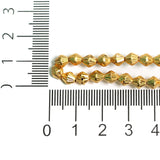 5mm Brass Dholki Gold Beads