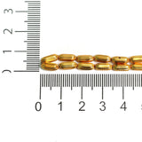 4mm Brass Kharbuja Oval Gold Beads