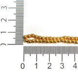 3mm Brass Kharbuja Gold Beads