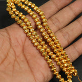 3mm Brass S Cut Gold Beads