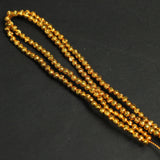 2.5mm Brass C Cut Gold Beads