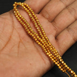 2.5mm Brass C Cut Gold Beads