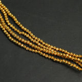 2.5mm Brass C Cut Gold Beads