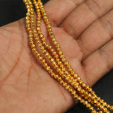 2.5mm Brass C Cut Gold Beads