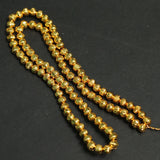 Brass C Cut Gold Beads