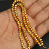 Brass C Cut Gold Beads