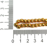 Brass C Cut Gold Beads