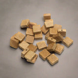 100 Pcs Wooden Beads Square 10mm