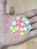 500Gm, 12mm Multicolor Flower Acrylic Beads