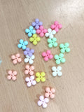 500Gm, 12mm Multicolor Flower Acrylic Beads