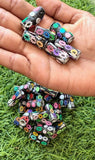 100 Pcs, 1 Inch Rectangle Lac Beads