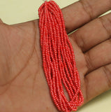 5 Bunch of Preciosa Seed Bead Strings Luster Opaque