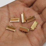 13mm Ribbon Clamp Crimp Ends