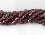 12x8mm Crystal Faceted Oval Beads  1 String