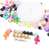 DIY Jewelry Making Kits Acrylic Beads, Acrylic Pendants and Elastic Crystal Thread