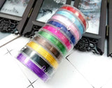 100 Mtrs, Colored Flat Elastic Cords Combo