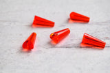 10x5mm Crystal Faceted Cone Beads 1 String