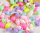 500Gm,  Multicolor Fruits Shape Acrylic Beads